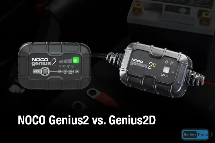 NOCO genius2 vs genius2d